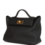 Hermès 24/24 Bag 29 Black Togo and Swift Gold Hardware - Image 5
